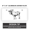 2" X 4" Aluminum License Plate  Thumbnail