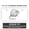 2" X 4" Aluminum License Plate  Thumbnail