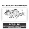 2" X 4" Aluminum License Plate  Thumbnail