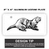 2" X 4" Aluminum License Plate  Thumbnail