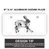 2" X 4" Aluminum License Plate  Thumbnail