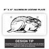 2" X 4" Aluminum License Plate  Thumbnail