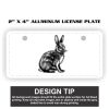 2" X 4" Aluminum License Plate  Thumbnail