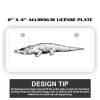 2" X 4" Aluminum License Plate  Thumbnail