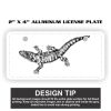 2" X 4" Aluminum License Plate  Thumbnail