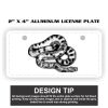 2" X 4" Aluminum License Plate  Thumbnail
