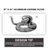 2" X 4" Aluminum License Plate  Thumbnail
