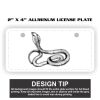 2" X 4" Aluminum License Plate  Thumbnail
