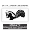 2" X 4" Aluminum License Plate  Thumbnail