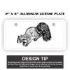 2" X 4" Aluminum License Plate  Thumbnail