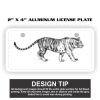 2" X 4" Aluminum License Plate  Thumbnail