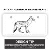 2" X 4" Aluminum License Plate  Thumbnail