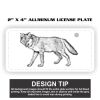 2" X 4" Aluminum License Plate  Thumbnail