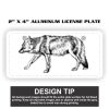 2" X 4" Aluminum License Plate  Thumbnail