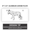 2" X 4" Aluminum License Plate 2" X 4" Aluminum License Plate Thumbnail