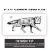 2" X 4" Aluminum License Plate  Thumbnail