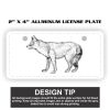 2" X 4" Aluminum License Plate  Thumbnail