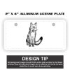 2" X 4" Aluminum License Plate  Thumbnail
