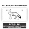 2" X 4" Aluminum License Plate  Thumbnail