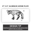 2" X 4" Aluminum License Plate  Thumbnail