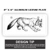 2" X 4" Aluminum License Plate  Thumbnail