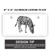 2" X 4" Aluminum License Plate  Thumbnail