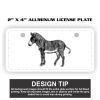 2" X 4" Aluminum License Plate  Thumbnail