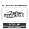 2" X 4" Aluminum License Plate  Thumbnail