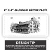 2" X 4" Aluminum License Plate  Thumbnail