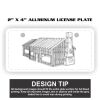 2" X 4" Aluminum License Plate  Thumbnail