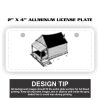 2" X 4" Aluminum License Plate  Thumbnail