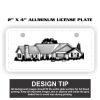 2" X 4" Aluminum License Plate  Thumbnail