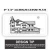 2" X 4" Aluminum License Plate  Thumbnail