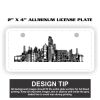 2" X 4" Aluminum License Plate  Thumbnail