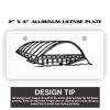 2" X 4" Aluminum License Plate  Thumbnail