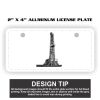 2" X 4" Aluminum License Plate  Thumbnail