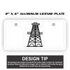 2" X 4" Aluminum License Plate  Thumbnail