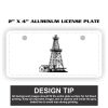 2" X 4" Aluminum License Plate  Thumbnail
