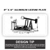 2" X 4" Aluminum License Plate  Thumbnail