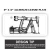 2" X 4" Aluminum License Plate  Thumbnail
