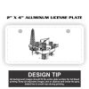 2" X 4" Aluminum License Plate  Thumbnail