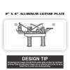 2" X 4" Aluminum License Plate  Thumbnail