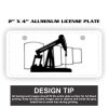 2" X 4" Aluminum License Plate  Thumbnail