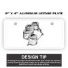 2" X 4" Aluminum License Plate  Thumbnail