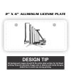 2" X 4" Aluminum License Plate  Thumbnail