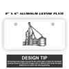 2" X 4" Aluminum License Plate  Thumbnail