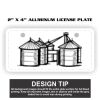 2" X 4" Aluminum License Plate  Thumbnail