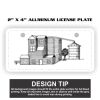 2" X 4" Aluminum License Plate  Thumbnail