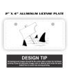 2" X 4" Aluminum License Plate  Thumbnail