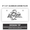 2" X 4" Aluminum License Plate  Thumbnail